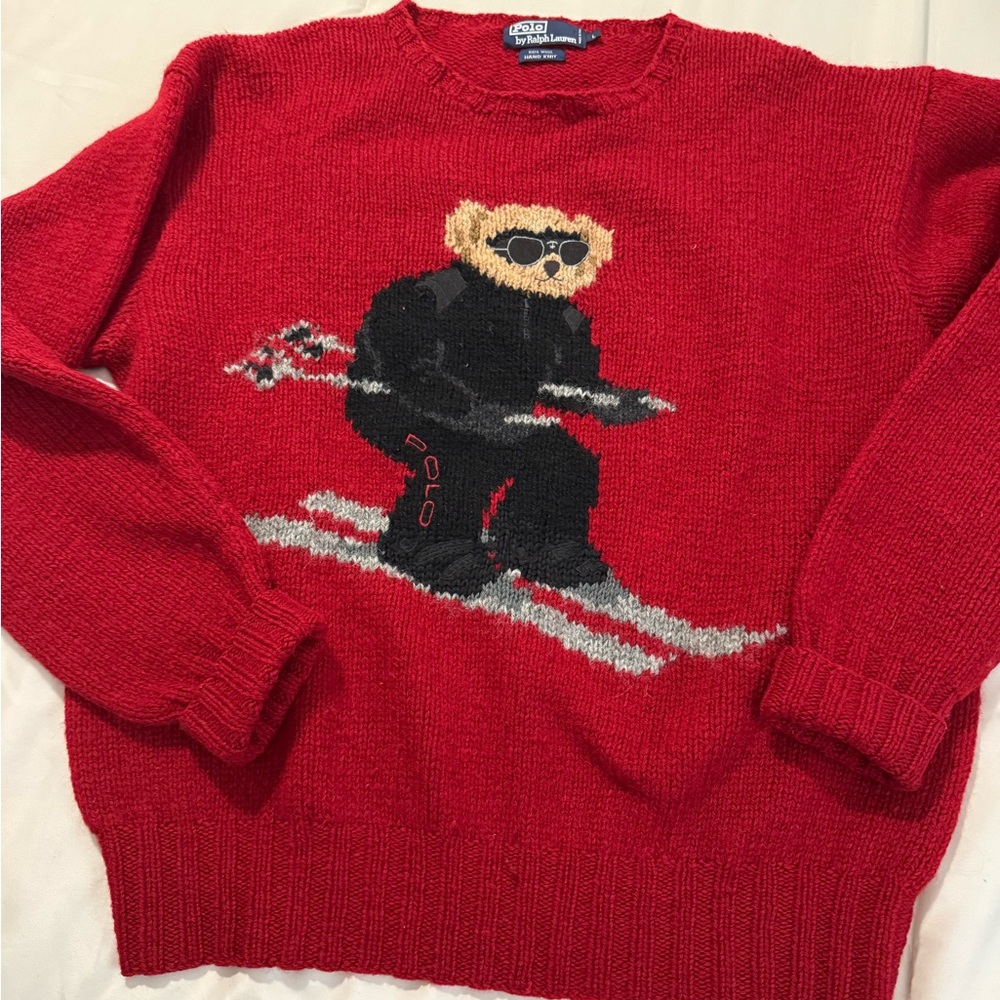 ❌❌SOLD❌❌ Vintage OG RL 2000 Polo by Ralph Lauren Sweater with Ski Bear